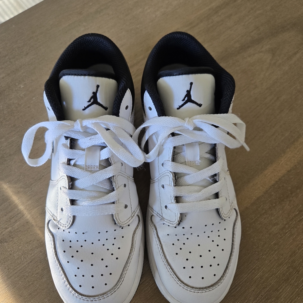 Jordan White and Black Sneakers